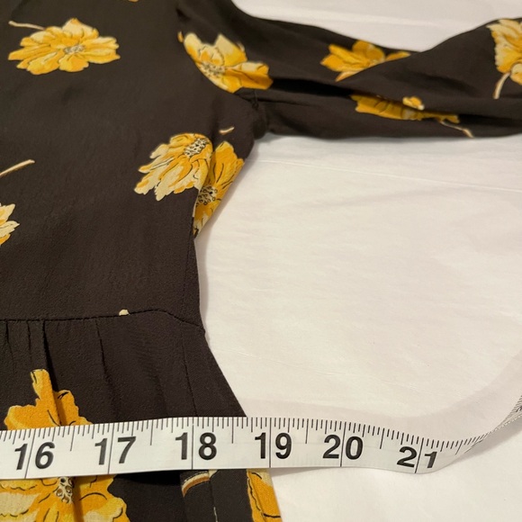 NWOT Madewell size S Button front tier dress in fall flowers - Picture 11 of 12